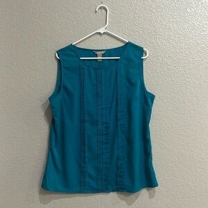 Banana Republic Teal Sleeveless Blouse